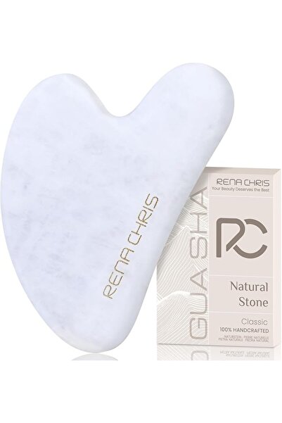Rena Chris Gua Sha Facial Tools, Natural Terahertz Guasha, Manual Massage Sti...