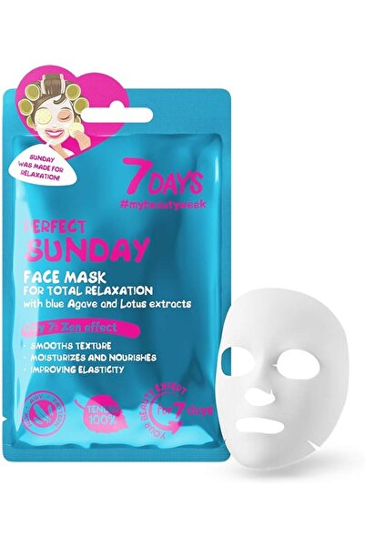 7DAYS Face Mask Perfect Sunday For Total Relaxation With Blue Agave And Lotus...