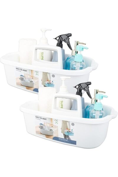 JiatuA Cleaning Supplies Caddy Portable Shower Basket Supply Organizer with H...