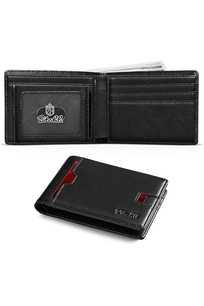Zitahli Slim Wallet for Men with Bill Compartment RFID Leather Bifold Mens Wa...