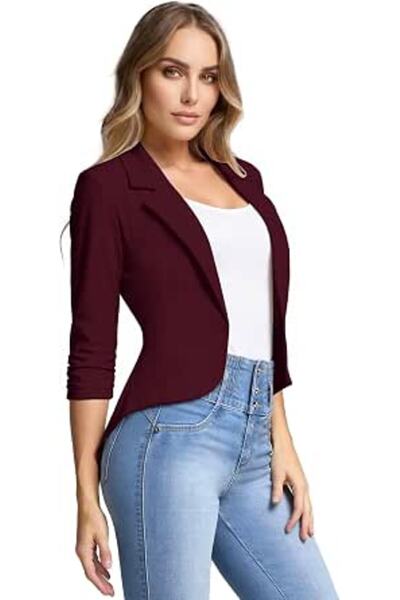 Hybrid & Company womens Classic Classic | Classic peplum silhouette, double l...