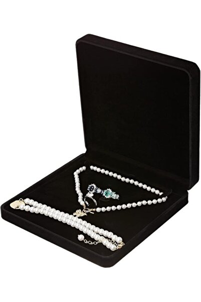 LETURE Velvet Jewelry Set Box, Velvet Gift Box for Bracelet Necklace Earring ...