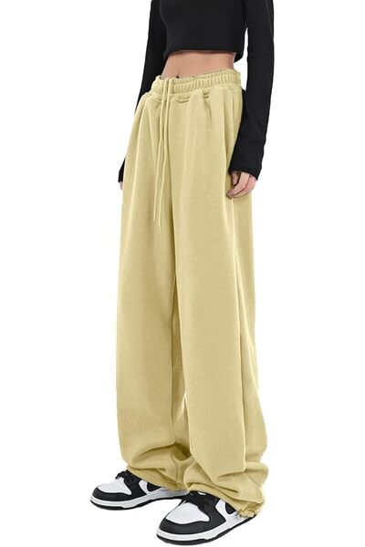 GENERAL Womens Wide Leg Sweatpants Casual Loose Yoga Pants Comfy Lounge Jogge...