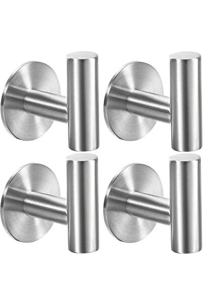 GENERAL Self Adhesive Towel Hook Matte Black Coat Hook Brushed Nickel SUS304 ...