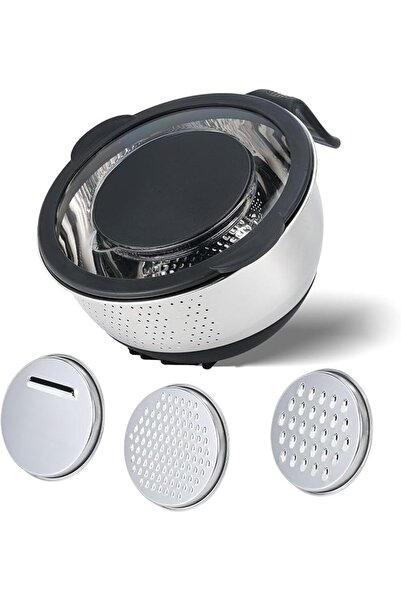 GENERAL Rice Washer Strainer Bowl - 4-in-1 Washing Bowl for Quinoa, Stainless...