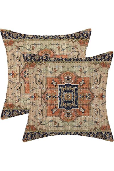 Gohdiwh Boho Pillow Covers 18x18 Set of 2, Ethnic Design Boho Decorative Thro...