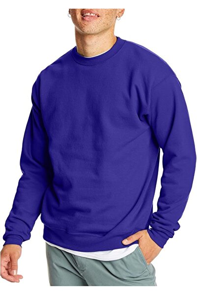 HANES Men's Ecosmart Fleece Sweatshirt, Cotton-blend Pullover, Crewneck Sweat...