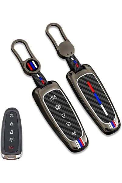 GENERAL Zinc Alloy Smart Key Fob Case Cover Protector Shell Compatible for Fo...