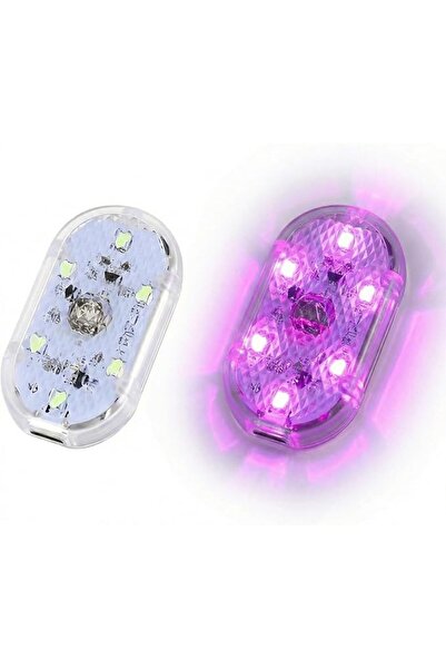 KASTWAVE Car LED Interior Touch Lights, Portable USB Rechargeable With 6 Brig...