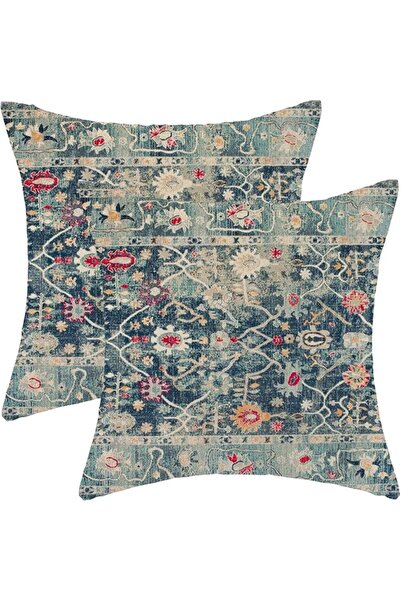 Gohdiwh Boho Pillow Covers 18x18 Set of 2, Ethnic Design Boho Decorative Thro...