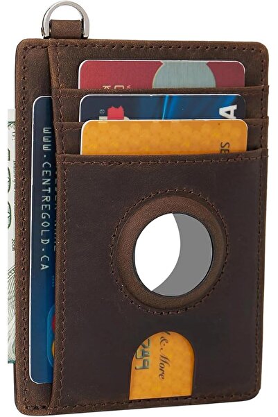 GENERAL LinsCraft Slim Minimalist Airtag Card Wallet for Men & Women, Small L...