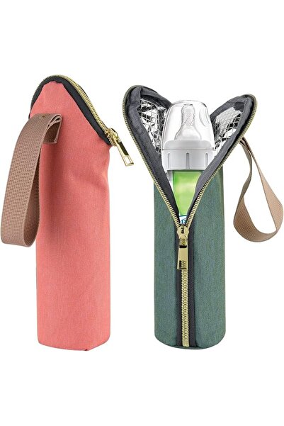 NALACAL Insulated Baby Bottle Bags, 2 Pack Portable Breastmilk Cooler Bag, En...