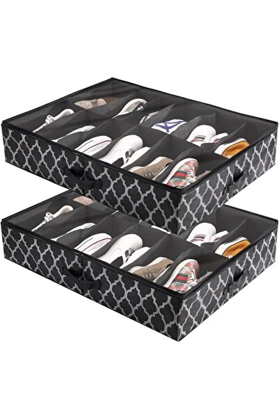 TNTAIAHL Shoe Organizer Under Bed, Shoes Storage Containers Box (Fit 12 Pairs...