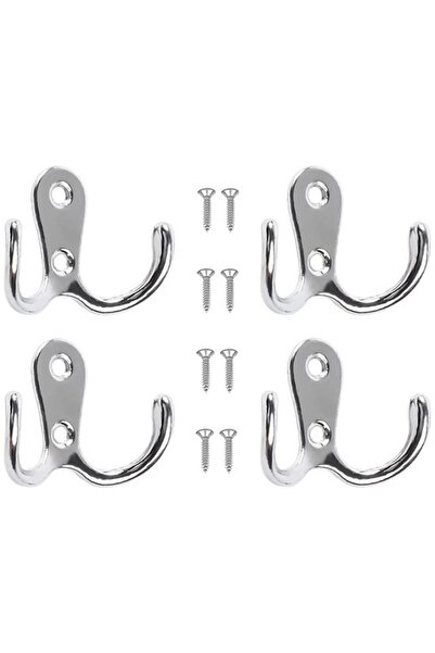 Morvena Picks 6 cârlige metalice duble – Cu șuruburi, pentru îmbrăcăminte, pă...