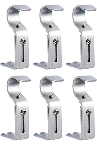Morvena Picks 2 set/6 buc Set de suport pentru bara de perdea, suporturi regl...