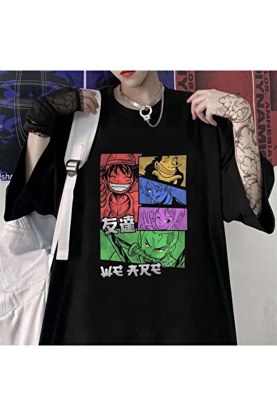 DEEFWEAR Mi̇ngalondon One Piece Black Unisex Oversize T-Shirt