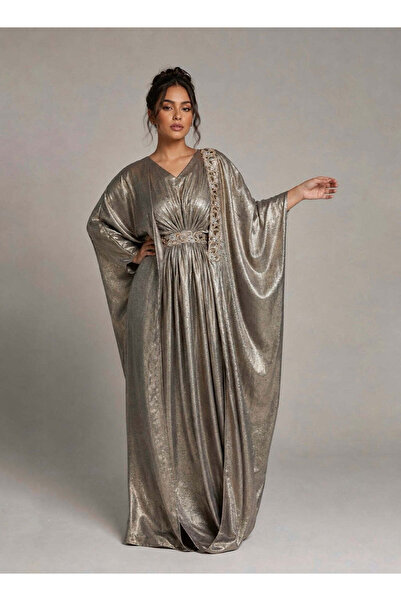 ECSTACY COUTURE Lujain Drape Kaftan