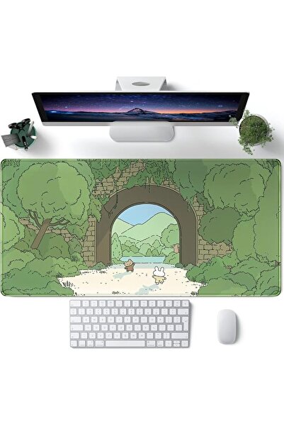 CYZFF بساط مكتب بتصميم المناظر الطبيعية اليابانية، بساط ماوس كبير بتصميم سامو...