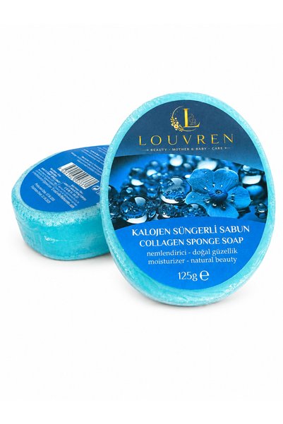 louvren صابون العناية بالبشرة المضاد للشيخوخة والمرطب والمشدد (صابون إسفنج الكولاجين)