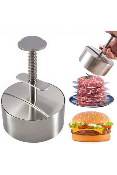 Morvena Picks Formă pentru hamburgeri din oțel inoxidabil 304 – Formă pentru ...