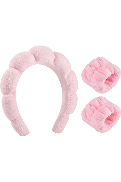 XINGBO Xing-Ruiyang Spa Headband for Washing Face and Wristband Set,Sponge Fa...