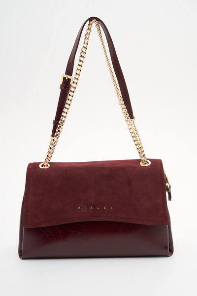 Sisley Women's Shoulder Bag Bordo Sly452
