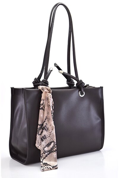 Madame Women's & Flarli Brown Large Size Shoulder Bag Handbag Handbag Silver ...