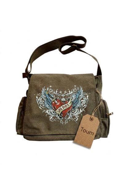 Toum Gothic Printed Unisex Messenger Bag