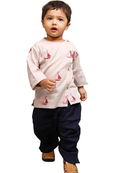 Polka Tots unisex-baby Festive Angrakha-1299_1 Angrakha Full Sleeve (pack of 2)