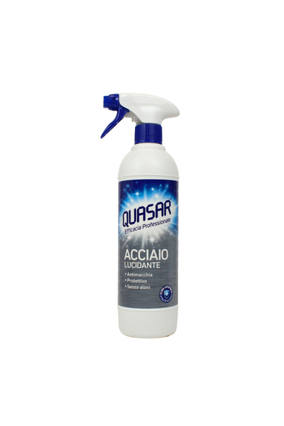 Quasar Detergent Lustruitor pentru Oțel Inox Spray Anti- Import Italia, 580 ml