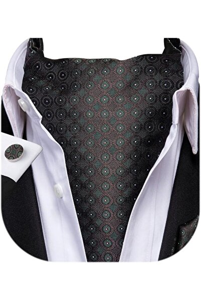 Dubulle Cravat Ties for Men with Pocket Square and Cufflinks Ascot and Handke...