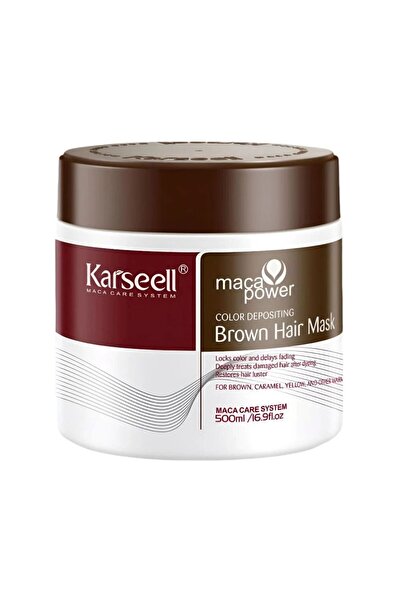 Genrice Karseell Maca Essence Brown Hair Mask for Repairing Dry and Damaged H...