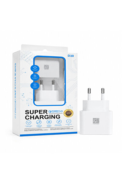 Generic Brand Încărcător rapid D38 Quick Charge 3.0, USB-A la USB Type-C, com...