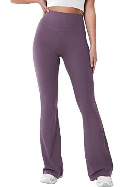 GENERAL YEOREO Women's Mini Flared Workout High Waist No Front Seam Yoga Legg...