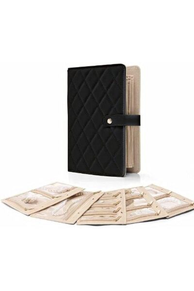 wisfunlly Jewelry Storage Book,Large Travel Jewelry Organizer Case,Foldable S...