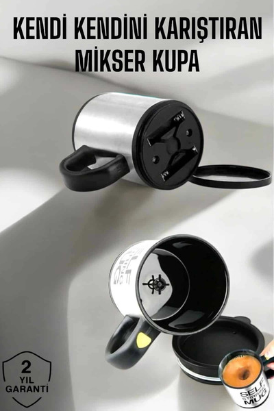 SORA GROUP Written Mug Mug Mixer Feature and Stainless Steel