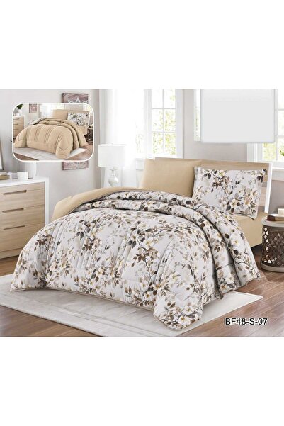 BIET ALMAFROSHAT 6-Piece Quilted Bedspread Set with a Quilted Bed Runner