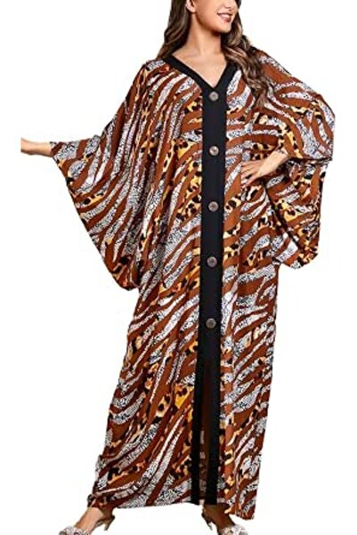 YouKD Women's Long Kaftan Maxi Bohemian Dress Beach Coverup Robe Roomy Kimono...