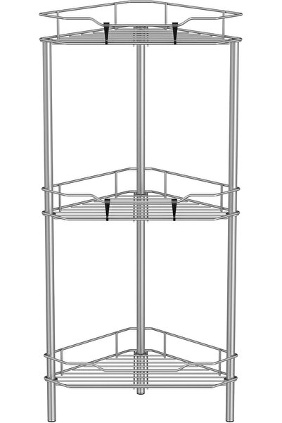 GENERAL HuggieGems 4 Tier Floor Standing Corner Shower Caddy Organizer Shelf ...