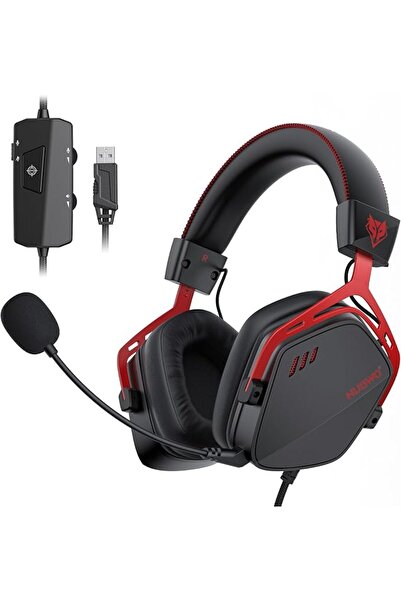 nubwo سماعة رأس للألعاب HG03 بمنفذ USB-A مع صوت محيطي 7.1 وصوت FPS، سماعات سل...