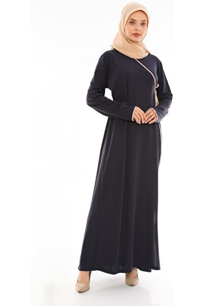 elanesa Women's Side Tied Prayer Abaya Full Length Modest Islamic Dress for D...
