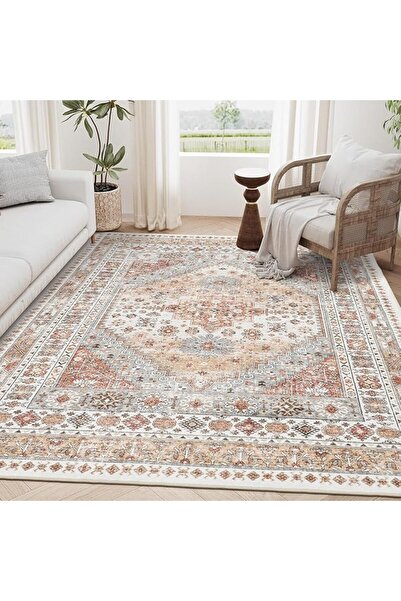 EOGILY Ultra-Thin Washble Rug, Stain Resistant Anti Slip Backing Rugs for Liv...