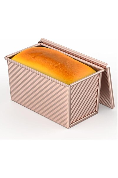 Generic 8*4 Inch Pullman Loaf Pan with Lid, 1Lb Dough Capacity Bread Loaf Pan...