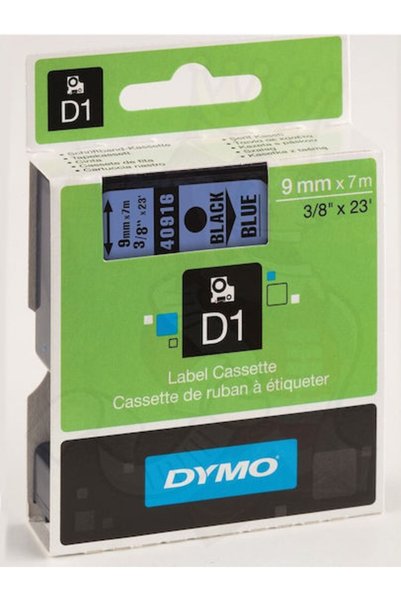 Dymo Ταινία για ετικετογράφο 7μ x 9χιλ. σε μπλε χρώμα, Συμβατή με κωδικό D1: ...