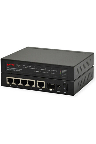 Roline 21.14.3524 Διακόπτης L2 PoE+ με 5 θύρες Gigabit Ethernet (1Gbps) και 1...