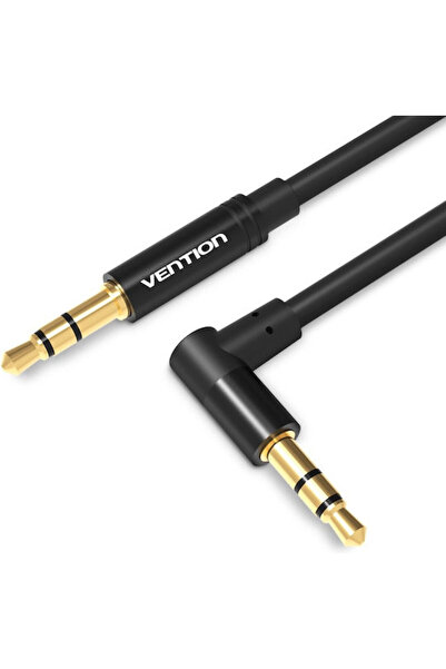 Vention Καλώδιο Ήχου 3.5mm Αρσενικό σε 3.5mm Αρσενικό, Μαύρο, 0.5μ, με Επιχρυ...