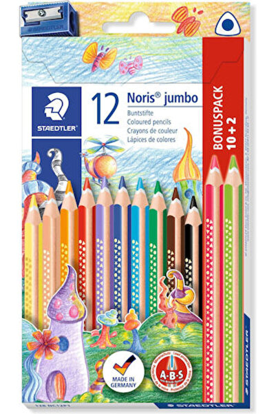 Staedtler Σετ Χρωματιστών Μολυβιών Νόρις Τζάμπο, Πακέτο Μπόνους 10+2 Μολύβια,...