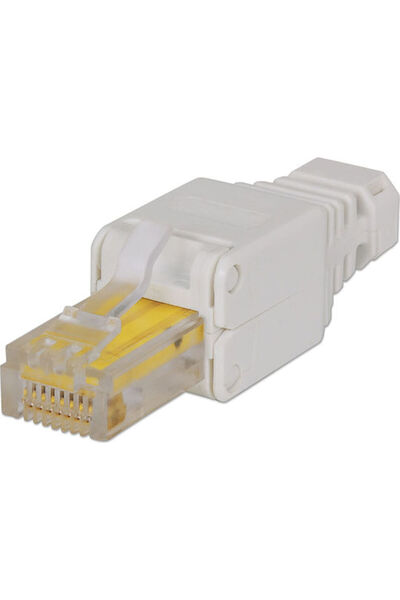 Intellinet Βύσμα RJ-45 αρσενικό Cat5e Λευκό (790482)