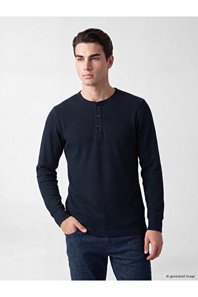 LC Waikiki I Zero Roba Collar Textured Men's T-Shirt from Freezen Store