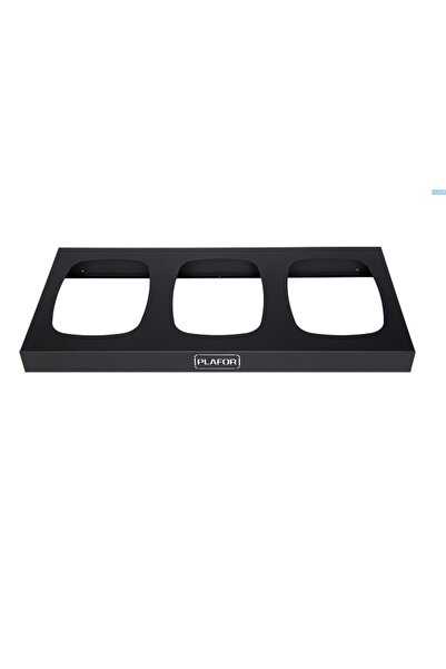 PLAFOR Metal Support For 3 Selective Recycling Bins (3 X 90L), 123.5 X 58 X H...